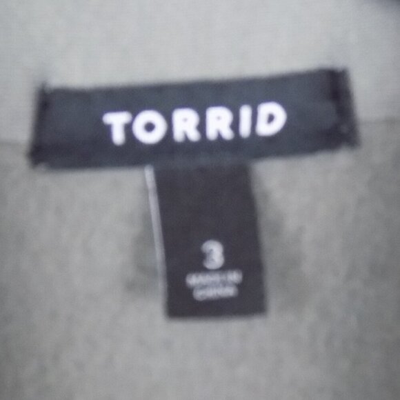 Torrid Trucker Shacket Jacket Size 3X Fleece Lined Gray - Picture 7 of 10